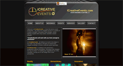 Desktop Screenshot of icreativeevents.com